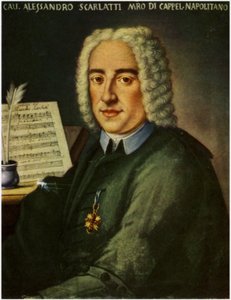 Portrett av Alessandro Scarlatti av Italian School