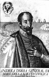 Portrett av Andrea Doria (1466-1560), italiensk krigsmann. av Italian School