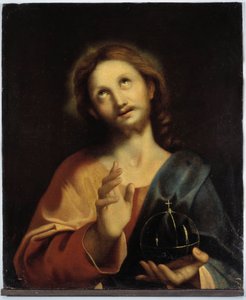 Portrett av Kristus. Milanesisk skole på 1500-tallet. Anonymt maleri. av Italian School