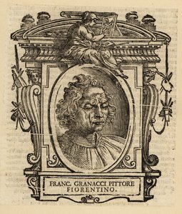Portrett av Francesco Granacci, italiensk maler fra renessansen fra Firenze av Italian School