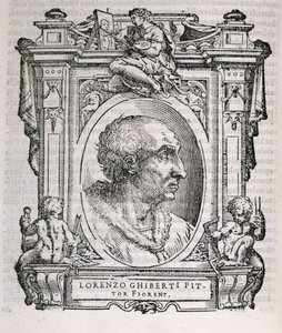 Portrett av Lorenzo Ghiberti (1378-1455) fra Vasaris Lives of the Artists, først utgitt 1550 av Italian School
