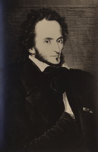 Portrett av Niccolo Paganini av Italian School