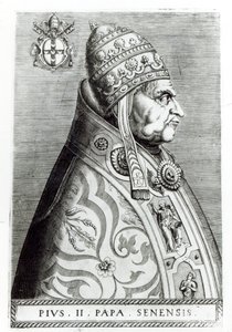 Portrett av pave Pius II av Italian School