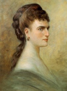 Portrett av Teresa Stolz (pastell på papir) av Italian School