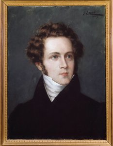 Portrett av Vincenzo Bellini (1801-1835) italiensk komponist av Italian School