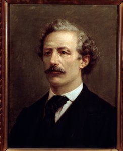 Portrett av den italienske komponisten Enrico Bossi (1861–1925) av Italian School