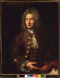 Portrett av den italienske komponisten Giuseppe Torelli (1658-1709).