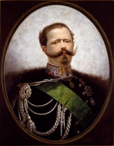 Portrett av kongen av Italia Vittorio Emanuele II (Victor Emmanuel) (Victor-Emmanuel) (1820-1870) Anonymt maleri. Privat samling fra 1800-tallet - Portrett av kongen av Italia, Victor Emanuel II (Vittorio Emanuel II) (1820-1870). Anonymt maleri av Italian School