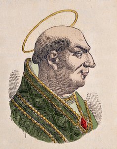 Portrett av paven Agapet Ier (Agapet eller Agapetus eller Agapetus I) (535-536) av Italian School