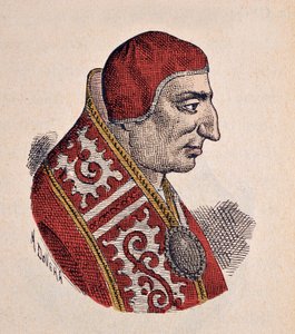 Portrett av pave Benedikt VIII (1012-1024) av Italian School