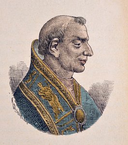 Portrett av paven Donus (Dono eller Domno) (676-678) av Italian School