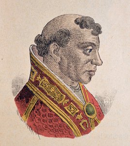 Portrett av paven Formose (Formoso, Formosus) (891-896) av Italian School