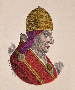Portrett av paven Innocent III av Italian School