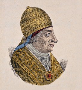 Portrett av paven Innocent VII av Italian School
