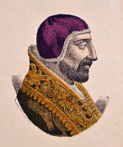 Portrett av paven Innocentius VI (Innocenzo, Innocentius) (1352-1362) av Italian School
