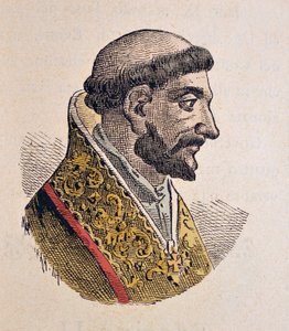 Portrett av paven Jean XI (Giovanni, Ioannes) (931-935) av Italian School