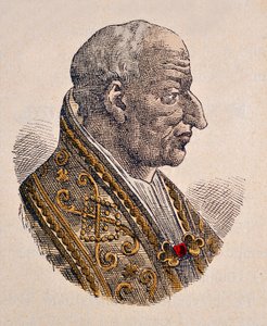 Portrett av paven Leon III (Leo eller leone) (795-816) av Italian School