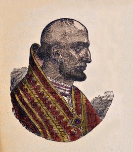 Portrett av paven Theodore Ier (Theodorus eller Teodoro) (642-649) av Italian School