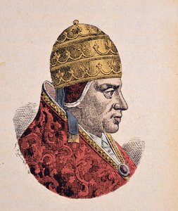 Portrett av paven Urbain VI (Urban eller Urbanus eller Urbano) (1378-1389) av Italian School