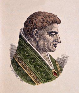 Portrett av paven Victor II (Vittore) (1086-1087) av Italian School