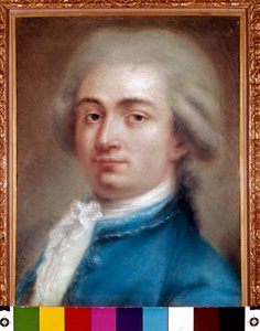 Portrett av forfatteren Carlo Goldoni av Italian School