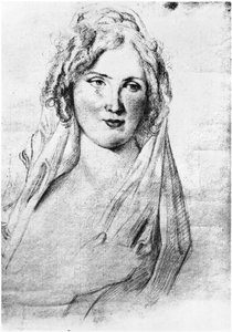 Portrett antatt av Angela Pietragrua, grevinne Simonetta, elskerinne til den franske forfatteren Stendhal, mens han var i Italia, mellom september 1811 og 1815 av Italian School