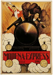Plakat som reklamerer for Modena Express