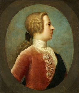 Prins Charles Edward, ca. 1740 (olje på lerret) av Italian School