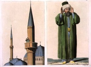 Offentlig muezzin og detaljer, plate 37 fra del III, bind I av 