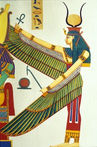 Representasjon av Isis, illustrasjon fra Monuments of Egypt and Nubia, av Ippolito Rosellini av Italian School