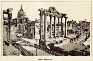 Roma: Forum Romanum (litho) av Italian School