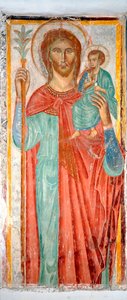 Saint Christopher Anonymous freske Varazze fra 1300-tallet, kapell på slottet Invrea, Italia av Italian School