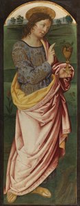 Evangelisten Johannes, ca. 1470-90 (tempera på panel) av Italian School