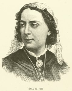 Sara Nathan (gravering) av Italian School