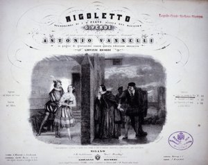 Noter til "" Rigoletto"" av Verdi. av Italian School