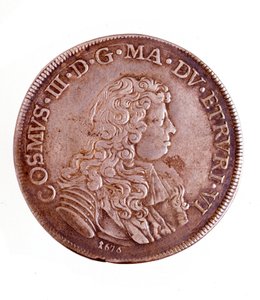 Sølv piastra fra Firenze, regjering av Cosimo III av Medici (1642-1723) av Italian School