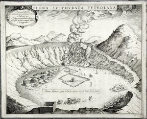 Solfatara-vulkanen, Pozzuoli, Napoli av Italian School