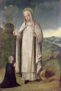 St. Margaret, ca. 1500 (panel) av Italian School