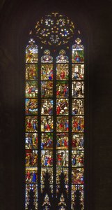 Historier om Saint Catherine of Alexandria (farget glass) av Italian School