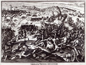 Beleiringen av Wien i 1683 av Italian School