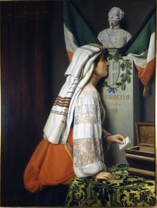 Folkeavstemningen i 1870. Ved denne anledningen stemte italienerne for italiensk enhet. Museo del Risorgimento. Milan av Italian School