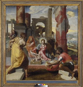 Hyrdenes tilbedelse, ca. 1560 av Italian School