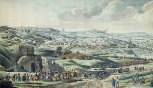 Angrepet på Paris av de allierte troppene, utsikt fra Pantin-høydene, 30. mars av Italian School