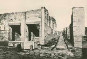 Byggingen av Eumachia som den er (dyptrykk) av Italian School