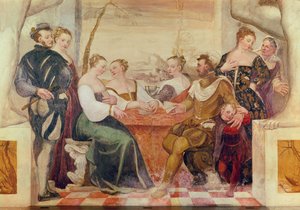 Kortspillet, 1570 av Italian School