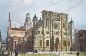Charterhouse nær Pavia fra utsikt over Milano og omegn av Italian School
