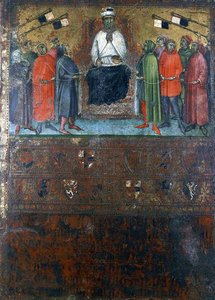 Regjeringen gjenoppretter sjekkene på byene, 1385 av Italian School