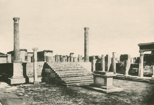 Apollon-tempelet slik det er (gravyr) av Italian School