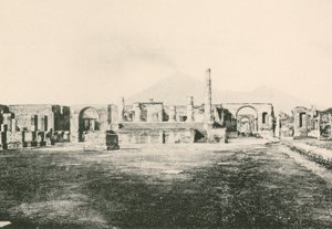 The Temple of Jove i Civil Forum som det er (gravyr) av Italian School