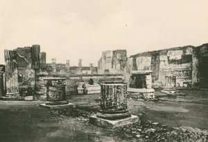 Tribunen i basilikaen slik den er (dyptrykk) av Italian School